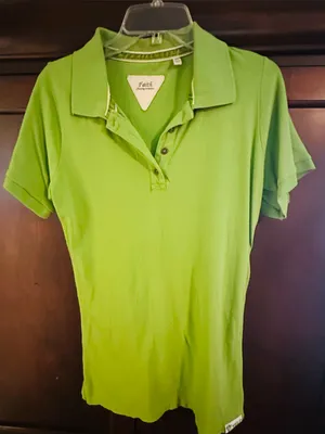 Green Short Sleeve Polo Tee Size XL thumbnail 1