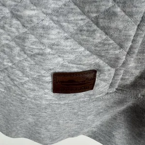 L.L. Bean Womens Quilted‎ Quarter Zip Pullover Sweatshirt Long Sleeve Gray SZ XS thumbnail 4