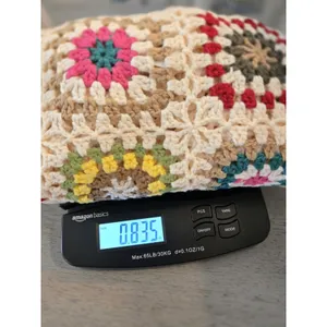 Luna Ivy Granny Square Crochet Sweater Cream Colorful Open Knit Women Size S NWT thumbnail 11