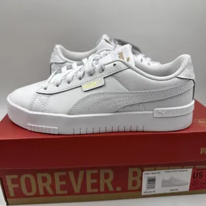 PUMA Court Sneaker, White, Women's Casual Low Top Leather Shoes Size 6.5 New thumbnail 11