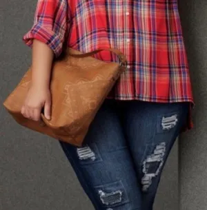 Boho Brown Faux Leather Shoulder Bag thumbnail 3