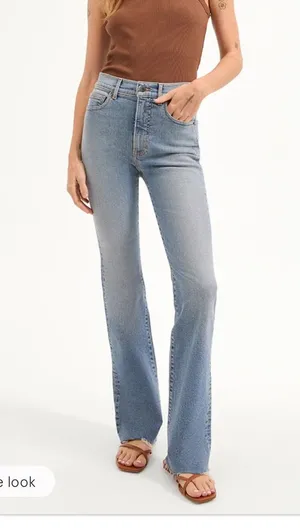 Veronica Beard size 28 Cameron high rise bootcut raw hem Jeans $328 curr… thumbnail 1