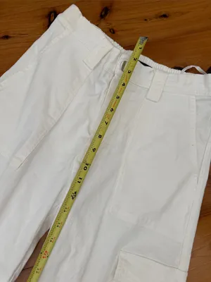 Cotton Candy White Elastic Drawstring Pants Size M thumbnail 6