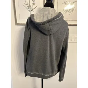 VTG Aeropostale Hoodie Women’s XL Gray AERO New York Full Zip Logo Fleece Y2K thumbnail 2
