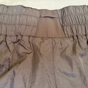 Nice breezy, warm-up style running shorts Women' Gray High-Waisted Shorts thumbnail 5