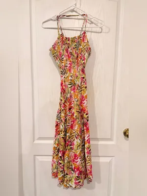 Rip Curl Copacabana Midi Dress White Pink thumbnail 2