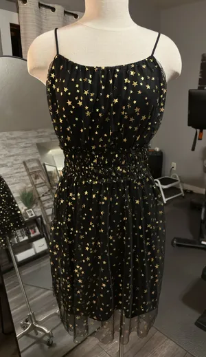 Boutique Dress metallic and black thumbnail 1