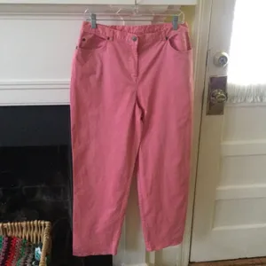 Colored Jeans Stretch High Rise Salmon Pink - Sz 12 thumbnail 4