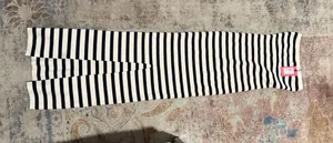 Edikted Maxi Navy White Stripe Knit Dress thumbnail 1