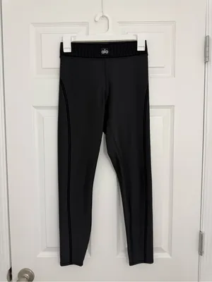 Alo Airlift High-Waist 7/8 Line Up Black Legging Size XS thumbnail 2