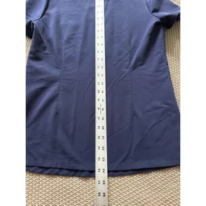 FIGS Women's Technical Collection Scrub Top Blue Short Sleeve V Neck Sz 2XS thumbnail 7