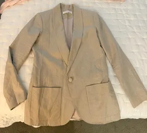 Amanda Uprichard linen blazer in size M - worn once! thumbnail 2