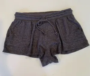 Aeropostale Women’s Medium Dark Taupe Soft Knit Drawstring Lounge Short Shorts thumbnail 1