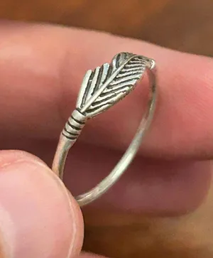 925 sterling silver ring band m44 1.16g size 8 thumbnail 1