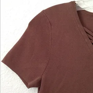 FINAL MARKDOWN Ladies' cable & gauge Brown Top (S) thumbnail 5
