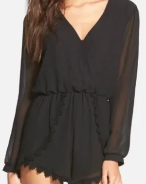 ASTR Black Romper thumbnail 1