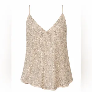 LOFT Sparkling Beige Sequin Camisole thumbnail 2
