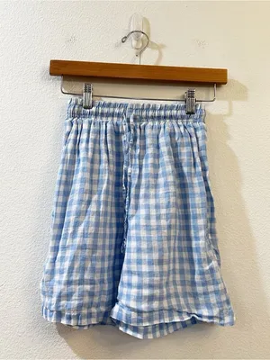 Frankies Bikinis Lou High Waist Gingham‎ Shorts in Bluebell Size XS thumbnail 5