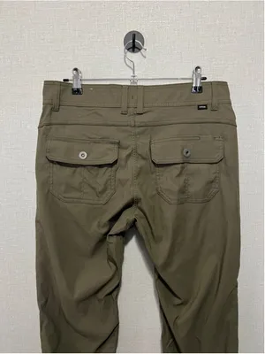 prAna Olive Green Straight Fit Stretchy Outdoors Hiking Utility Pants thumbnail 5