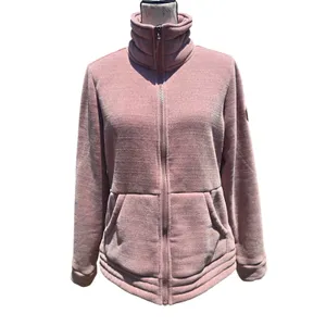 Free‎ Country Womens Mauve Pink Full Zip Faux Fur Lined Fleece Jacket Medium thumbnail 2