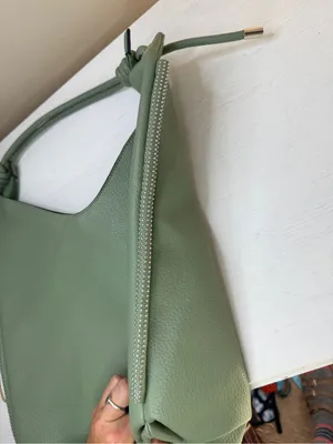 Montana West Slouchy Shoulder Bag Knotted Hobo Bag Green thumbnail 4