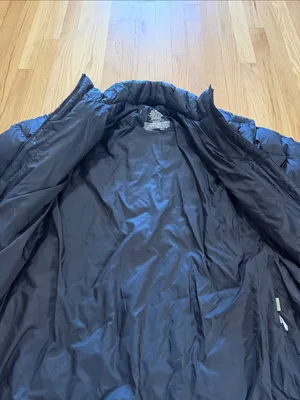 L.L. Bean Black Goosedown Full Zip Puffer Jacket Sz L thumbnail 6