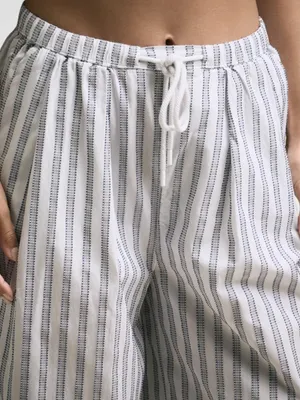 NWT CALIA Wide Leg Lounge / Beach / Swim Cover-Up Pants Striped Size Small thumbnail 4