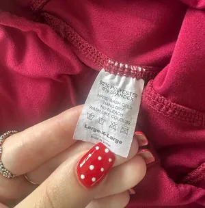 Amazon High Waisted Burgundy Leggings thumbnail 6