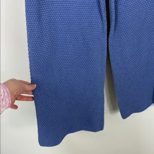 Free People Beach Hailee Wide Leg Pants Knit Women’s Size Small Periwinkle Blue thumbnail 9