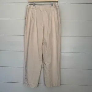 Zara Women’s Large Cream Pants Trousers thumbnail 2