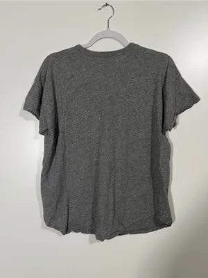 Madewell Organic Cotton Gray Slub T-shirt Size Large thumbnail 5