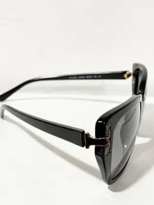 Tory Burch Sunglasses TY7134U 56 Black T Logo Gold Hardware thumbnail 3