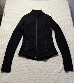 Lululemon Define Jacket Black Size 6 Full Zip Luon Activewear Yoga Coat 4675 thumbnail 1