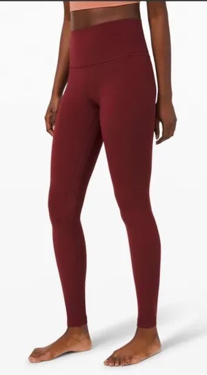 Lululemon‎ Align High-Rise Pant 28" Red Merlot Size 0 thumbnail 1