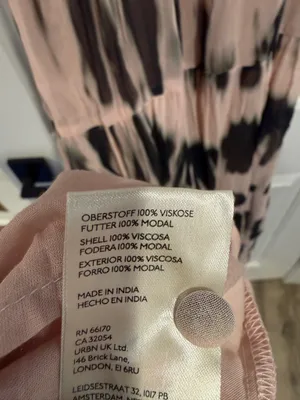 Anthropologie The Somerset Maxi Dress Halter Tiered Pink Black Tie Dye Size S thumbnail 11