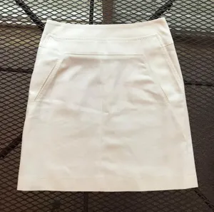 Amazing Akris Punto White Structured Quality Pencil Skirt thumbnail 1