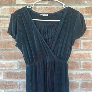 Baltic Born Athena Maxi Dress Gown Pleated Teal Blue Small thumbnail 3