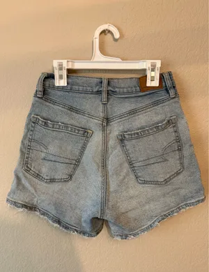 American Eagle Denim Shorts Distressed Size 00 thumbnail 3