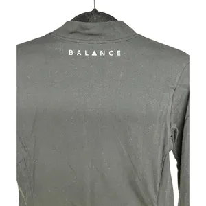 Balance Athletica The Elevate Cropped Zip Dire Wolf Top Black Women’s Size Large thumbnail 4