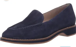 Cole Haan Women’s “The Go To” Navy Suede Slip-On Loafers thumbnail 1