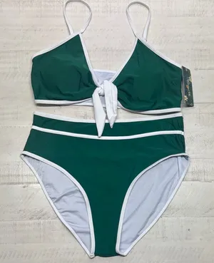 Blooming jelly Women's High Waisted Tie Knot Bikini Set thumbnail 1