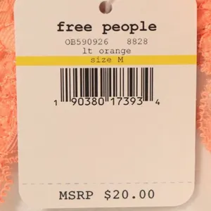 Free People NWT Galloon Halter Bralette in Orange thumbnail 5
