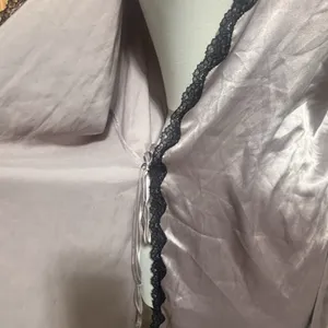 Victoria's Secret Silk And Lace Lingerie Bombshell Lilac Purple Robe Cover‎ Sz S thumbnail 7