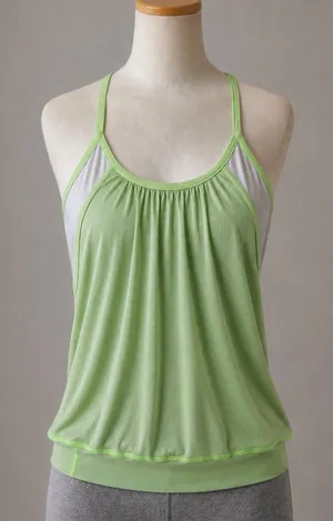 Lululemon No Limits Tank Zippy Green White Size 2 thumbnail 1