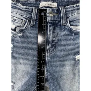 Vervet Flying Monkey Skinny Jeans 25x27‎ Blue Mid Rise Distressed Western Boho Chic thumbnail 4