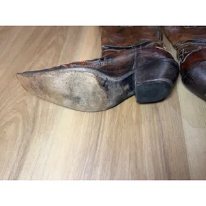 El Charro Leather Cowboy Boots Size 38 thumbnail 7
