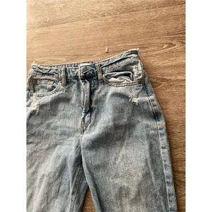 And Now This Distressed Mom Straight Leg Jeans Womens 24 Light Acid Wash Ripped thumbnail 6