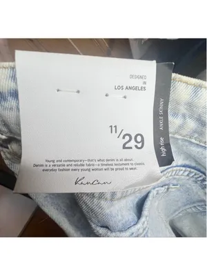 NWT KanCan Light Wash Distressed High Rise Ankle Skinny Denim Jeans thumbnail 5