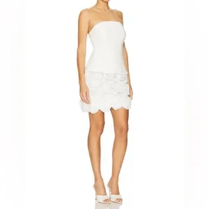 ELLIATT Selena Mini Dress in Ivory thumbnail 6
