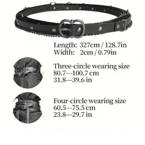 Mens Women’s Unisex Wrap around Renaissance Belt thumbnail 11